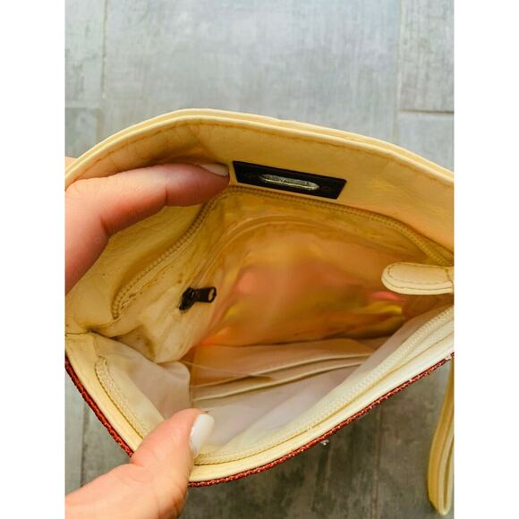 Los Angeles Boutique Boho Bohemian Wristlet Embroidered Handbag Clutch Fold Over - Picture 5 of 7